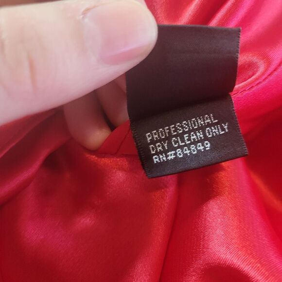 Carmen Marc Calvo Coral Halter Dress Size 18 - Picture 10 of 11